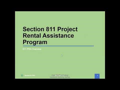 Section 811 PRA - 811 PRA Program Overview
