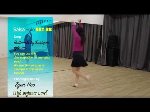 Bailando - Salsa Solo (Set 2B) General Choreography - High Beginner - Dance Tutorial with Zyenhoo