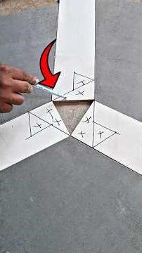 The secret that professionals use to easily cut complex corner tiles!