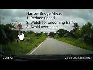 Road Signs Series : Narrow Bridge Ahead 🌉
