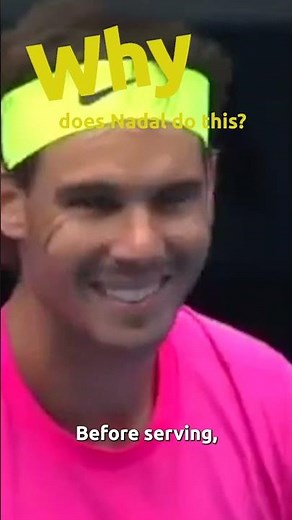 Why does Spanish tennis player Rafael Nadal perform unusual rituals on the court? #tennis #sports