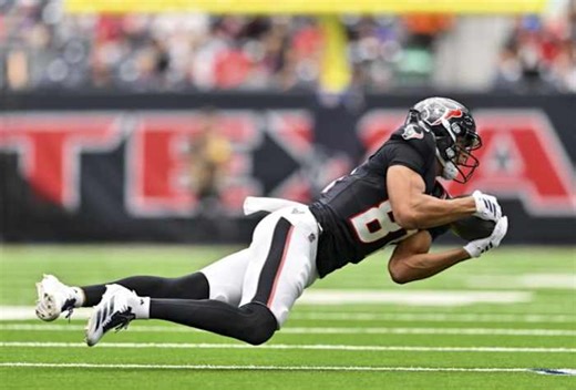 Texans rookie receiver Jayden Higgins ‘proud‘ of growth, and his personal stamp on routes: ‘My own creativity on it’