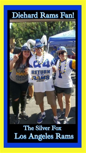 Los Angeles Rams Diehard Fan! LA Rams Fans NFL Football Fans