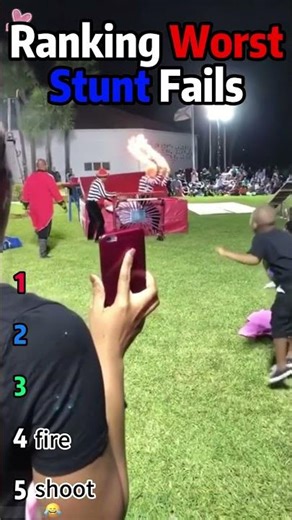 Top 5 Epic Stunt Fails Compilation#funny #shorts