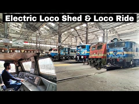 Electric Loco Shed Jhansi Full Vlog & Loco Ride in WAG-5