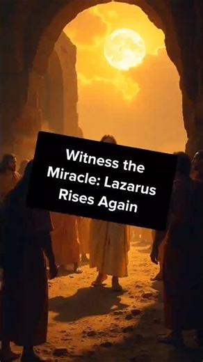 Witness the Miracle: Lazarus Rises Again