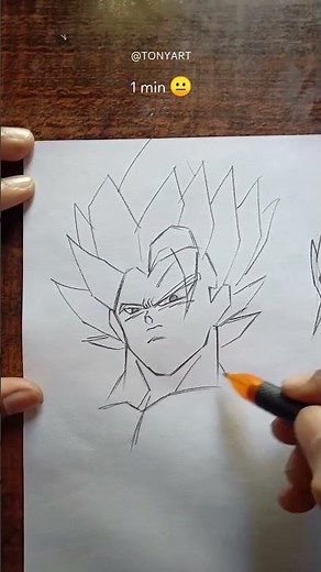 How To Draw Gogeta SSJ Blue in 10 sec, 10 min, & 10 hr | DragonBall Super #animearttutorial #drawing