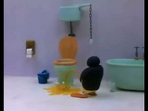 pingu peeing on the floor for an hour