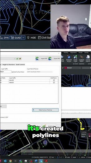 AutoCAD: Convert Contours to Polylines with ONE Click! #shorts