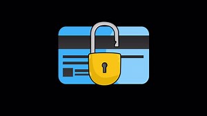 Download Bank Payments Security Lock 2D Motion Graphics Animation On Alpha Channel for free