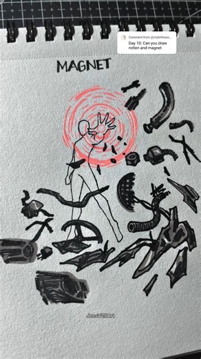 How to draw body with rotten vs magnet powers
