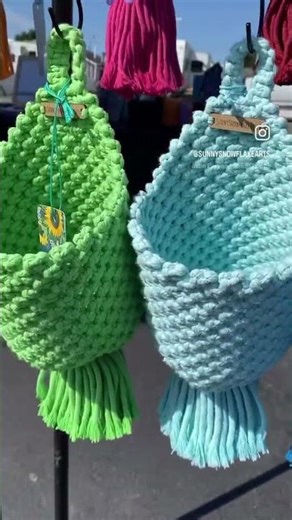 My macrame Hanging Baskets!