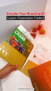  Elevate Your Brand with Custom Presentation Folders! ✨ First...