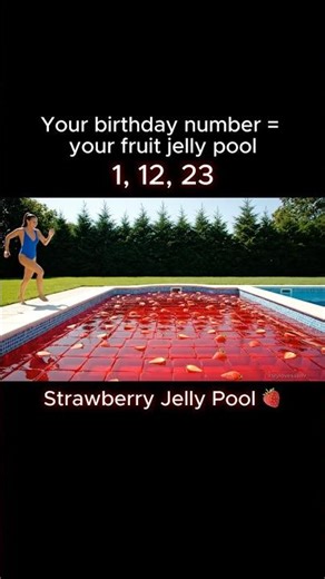 Which Fruit Jelly Pool is Yours? 🍓 ASMR Satisfying & Relaxing Short