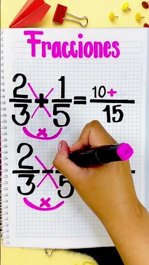 Addition and subtraction of fractions with different denominators ✨