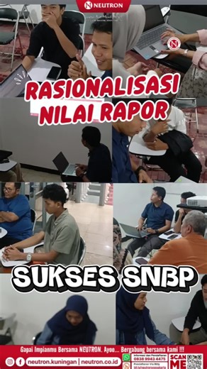 🎓Neu-Plan Rasionalisasi Nilai Rapor Cek Peluang Masuk PTN Jurusan Impian. Eksplorasi target PTN & Jurusan secara tepat dan akurat dengan Aplikasi Rasionalisasi berbasis Big Data yang lengkap bersama para Konselor Neutron profesional dan berpengalaman. ✨ Gapai impianmu bersama Neutron. Bersama NEUTRON! Langkah Pasti Meraih Prestasi 🌟 ⁣ Pendaftaran via online:⁣ ☎ 089622237348 (WA admin)⁣ • Follow kami di 👇👇 • @neutron.kuningan @neutron.ac.id www.neutron.co.id • Info Bimbingan Belajar Kelas 4,5