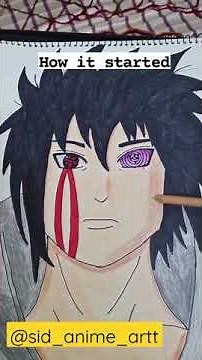 how to draw sasuke with sharingan and rinnegan step by step