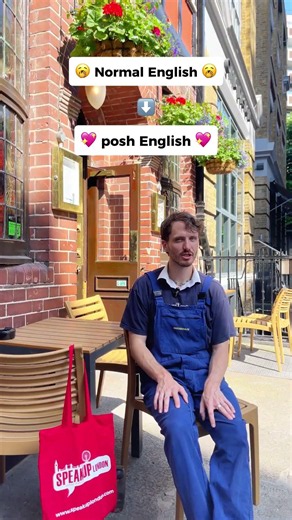 Normal English to Posh English #shorts #english