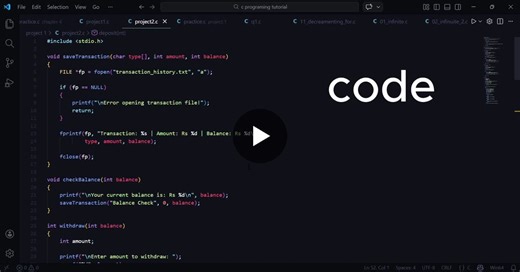 #cprogramming #codingjourney #filehandling #miniproject #computerscience… | Hajarat Ansari