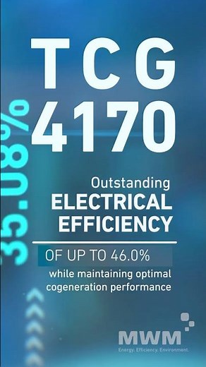 MWM TCG 4170 – Outstanding Electrical Efficiency