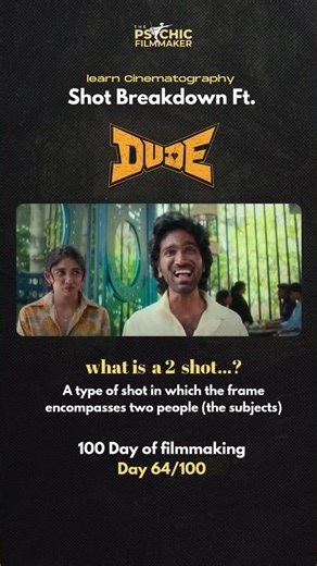 what is a 2 shot ? in #cinematography , 100 days of #Filmmaking day 64 #learncinematography #dude