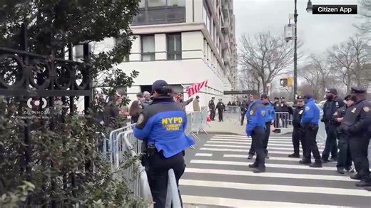 NY: Man throws device amid protest tensions