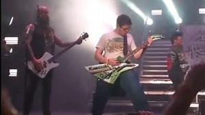 Watch Five Finger Death Punch invite fan onstage to play