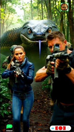 Giant Python Attacks Soldiers in the Jungle 😱 | Ryan & Elara Fight Back #Shorts.