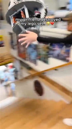 My girlfriend destroyed my Lego set… 🥹 #couple #lego #gift