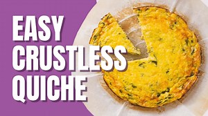Make this for breakfast | Spinach and Zucchini Crustless Quiche | Easy Recipe