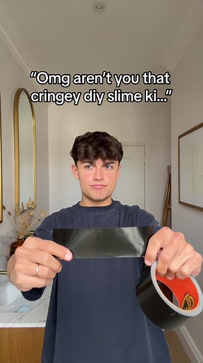 Yes im the no glue diy slime kid 😭 #slime #diy #slimetutorial #slimeasmr #funny #fyp