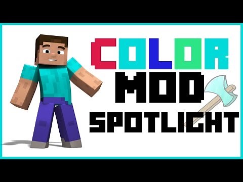 Minecraft COLOR MOD Spotlight - Color Your Armor And Tools