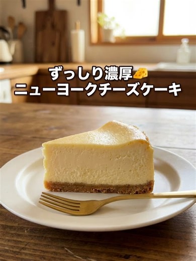 濃厚ニューヨークチーズケーキの5分レシピ