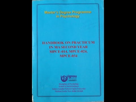 How to Complete IGNOU MA Psychology 2nd Year Practical#ignousamplepapersba2styear#MPCE014#MPCE024