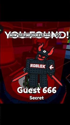 How To Find Guest 666 😱?? #roblox #fypシ゚viral #actingchallenge #fypシ #shorts #trending