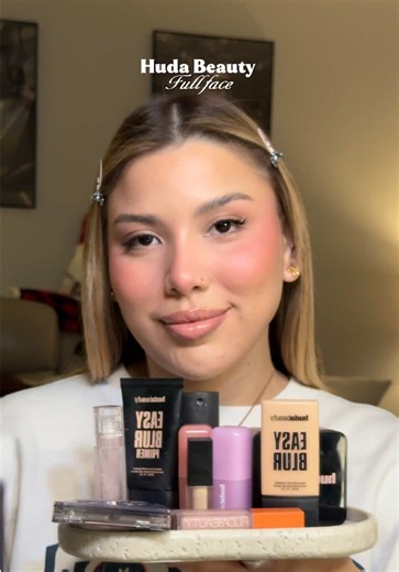 Full Face Makeup Tutorial with Huda Beauty Products