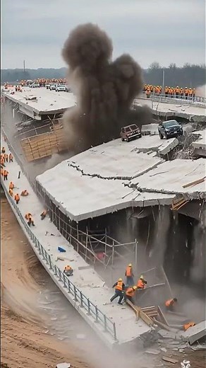 Bridge EXPLODES During Construction | Terrifying Disaster Caught on Camera 2025!