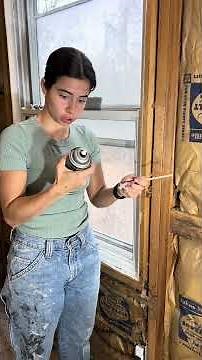 How to seal up your window if you’re feeling a draft come in! #insulation ation