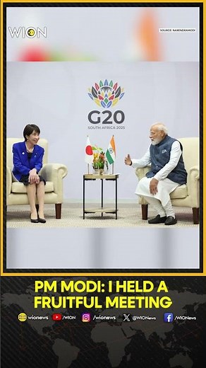 PM Modi Meets Japanese PM Sanae Takaichi | WION Shorts