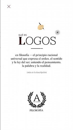 ¿Qué es el Logos? El significado filosófico de un concepto antiguo #filosofia #frases