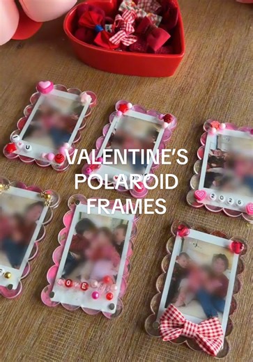 The cutest Valentine’s diy we’re giving out to friends and family! Save this idea for your galentines party or if you need a craft to do with your kids during this storm! 💘 Everything you need to make them is linked in my AMZ store! 🔗💌 #valentines #valentinescrafts #valentinesdiy #valentinesgift #polaroidframe