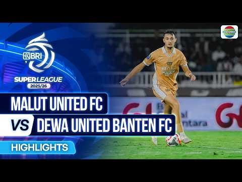 Malut United FC VS Dewa United Banten FC - Highlights | BRI Super League 2025/26