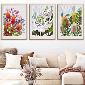 Australian Native Flower Prints: Banksia, Waratah, Grevillea (digital Download) - Etsy Australia