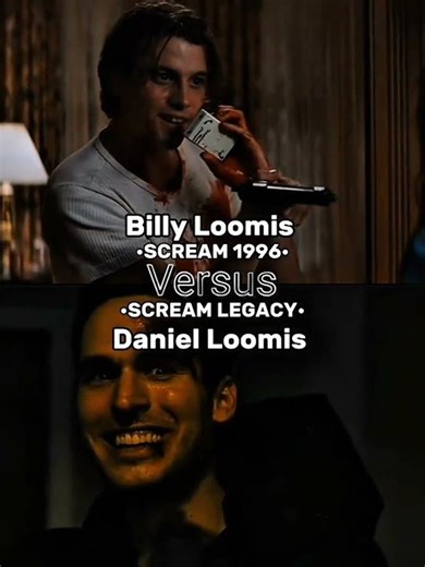 Billy Loomis Vs Daniel Loomis #cold #edit #shorts #wis #ghostface #scream #4k