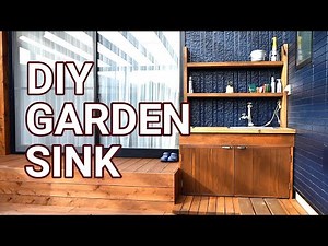【DIY】おしゃれな木製ガーデンシンクの作り方