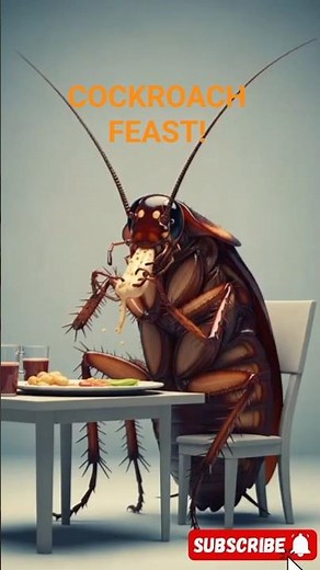 “You’ve Never Seen a Cockroach Eating Like This 🤯🪳” #aivideo #ai #cackroach