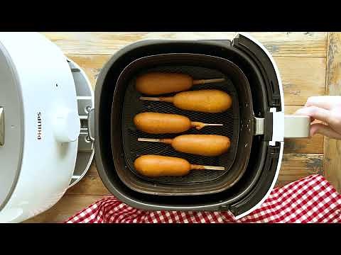 Perfect Air Fryer Corn Dogs from Frozen! | This Silly Girl's Kitchen