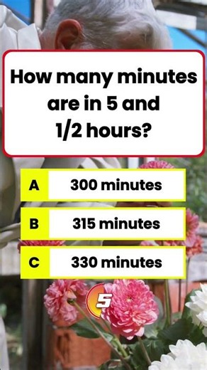 Only 1% Know 🤯 How Many Minutes Are in 5½ Hours? ⏰🧠 | Math Quiz #MathQuiz #MinutesQuiz #GKQuiz