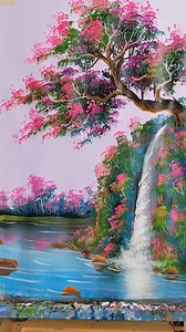 2.1K views · 46 reactions | Spring tree tutorial painting #springtree #painting #trendingvideo #art #acrylicpainting | Nguyễn Văn Hoà Art | Facebook