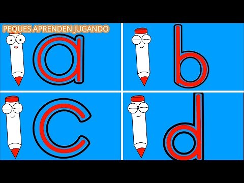 Aprender a escribir letras del abecedario de la A a la Z en minúscula Video para niños de Peques Ap